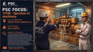 PSC FOCUS: 13108 - OPERATION OF MACHINERY - PSCO observed excessive jacket water leak on the MDE clyinder liner #3 and #4 