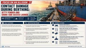 FOCUS ON AN ALLISION  “CONTACT DAMAGE DURING BERTHING: JETTY FENDER AND SHORE-SIDE ACCESS LADDER” 