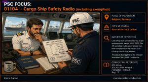 PSC FOCUS: 01104 - Cargo Ship Safety Radio (including exemption) - Latest safety radio periodical survey.... 
