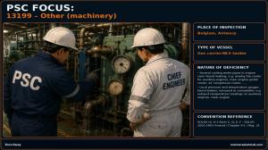 PSC FOCUS: 1399 - Other (macninery) - several cooling water pipes... 