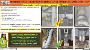 RIGHTSHIP FOCUS FOR SECTION 9A: HATCH COVER AND LIFTING APPLIANCES – 9.13 