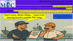 PSC FOCUS ON BALLAST WATER  MANAGEMENT PLAN_No approval, no record., no cry.... 